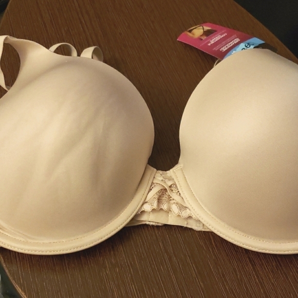 Maidenform DreamWire No-Poke Underwire Moderate Coverage Push-Up Bra Nude 36C - Picture 2 of 10